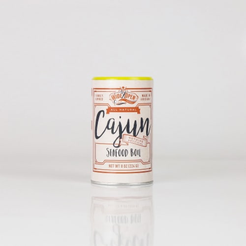 Wide Open Foods Cajun Seafood Boil Seasoning Perspective: front