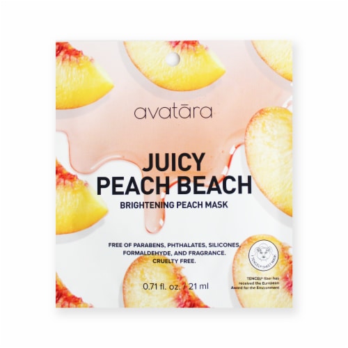 Avatara Juicy Peach Beach Brightening Peach Face Mask Perspective: front