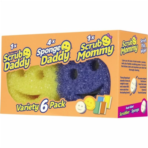 Scrub Daddy 1005770 Heavy Duty Scrubber Sponge for All Purpose - Pack of 6,  1 - Ralphs