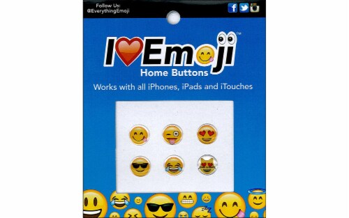 Petersen Arne I Love Emoji Home Buttons - 6 Piece Perspective: front
