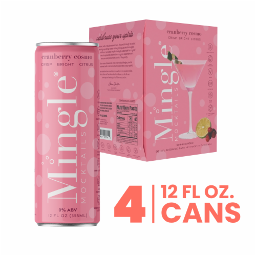 Mingle® Mocktails Non-Alcoholic Cranberry Cosmo Perspective: front