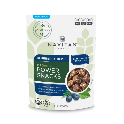 Navitas Naturals Blueberry Hemp Perspective: front