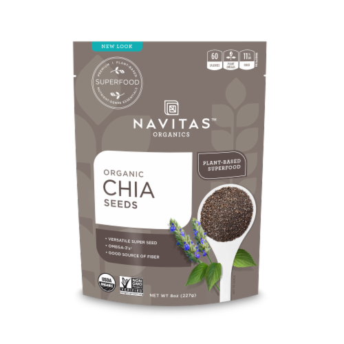 Navitas Organics Chia Seeds Perspective: front