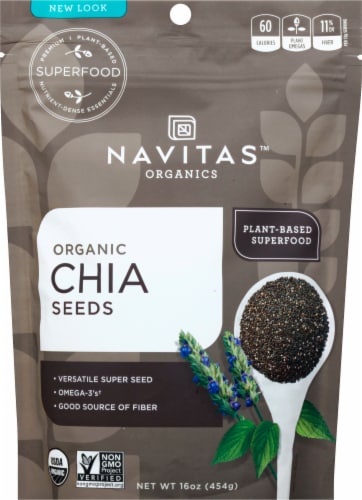 Navitas Naturals Chia Seeds Perspective: front