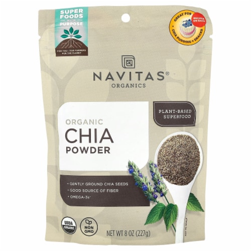 Navitas Organics Organic Chia Powder - 8 oz (227 g) Perspective: front
