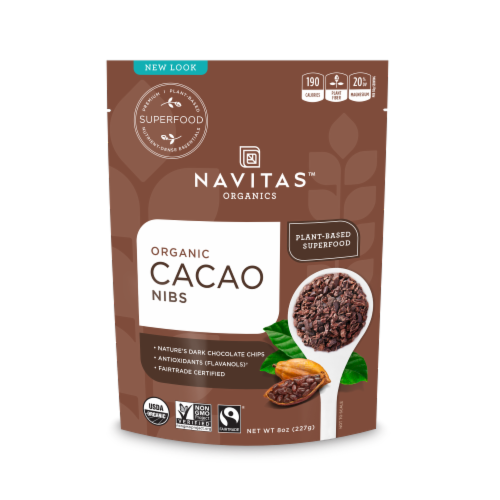 Navitas Naturals Organic Cacao Nibs Perspective: front