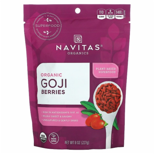 Navitas Organics Organic Goji Berries Perspective: front