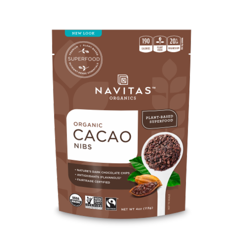 Navitas Naturals Cacao Nibs Perspective: front