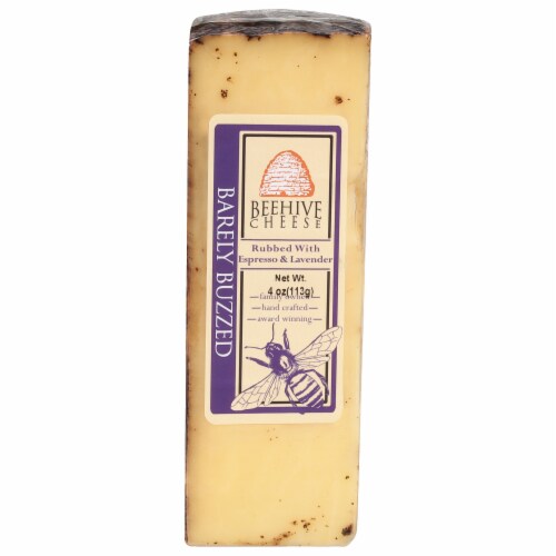 Beehive Cheese Barely Buzzed Cheese Perspective: front