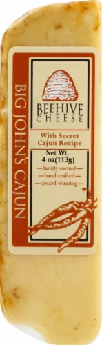 Beehive Cheese Big John's Cajun Cheese Perspective: front