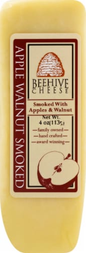 Beehive Cheese Apple Walnut Smoked Cheese Perspective: front