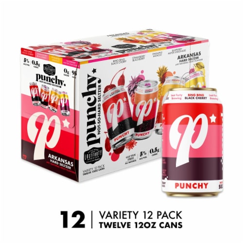Lost Forty Brewing Punchy Hard Seltzer Variety Pack Perspective: front