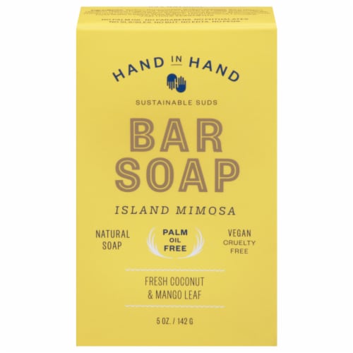 Hand in Hand® Island Mimosa Bar Soap Perspective: front