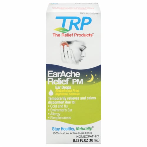 TRP Earache Relief PM Ear Drops Perspective: front