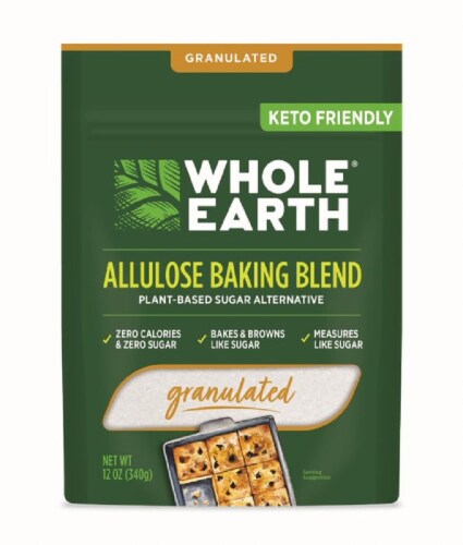 Whole Earth Granulated White Allulose Baking Blend Sugar Alternative Perspective: front