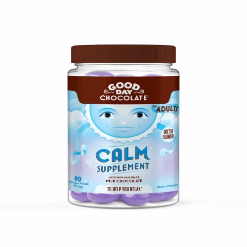 Good Day Chocolate Calm Supplement Perspective: front
