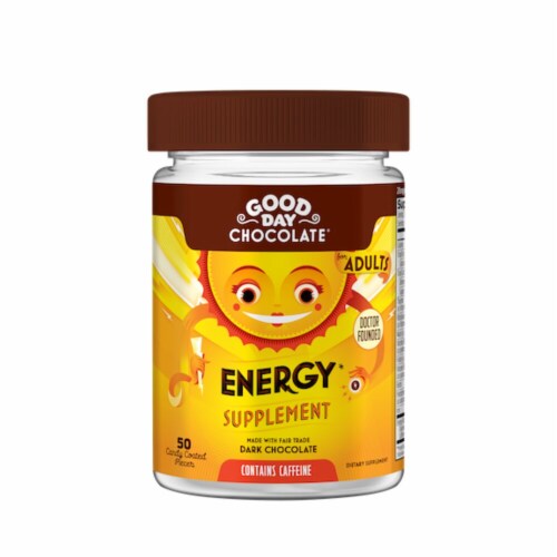Good Day Chocolate® Energy Supplement for Adults Perspective: front