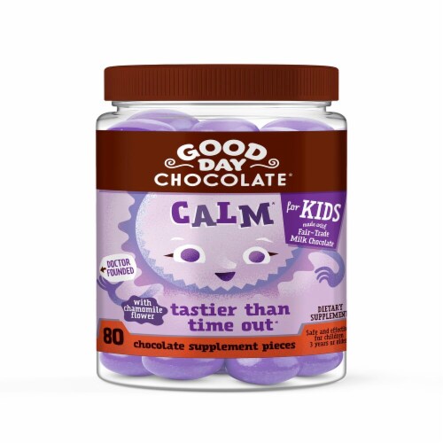 Good Day Chocolate Kid's Calm Supplement Perspective: front
