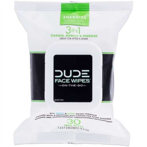 Dude Wipes® Energize Face & Body Wipes Perspective: front