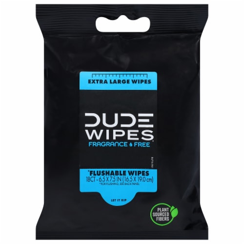 DUDE Wipes® Unscented Flushable Wipes Perspective: front