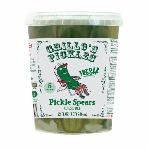 Grillo's Pickles® Classic Dill Pickle Spears Perspective: front
