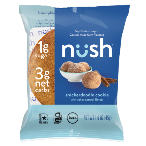 Nush® Keto Snickerdoodle Cookie Perspective: front