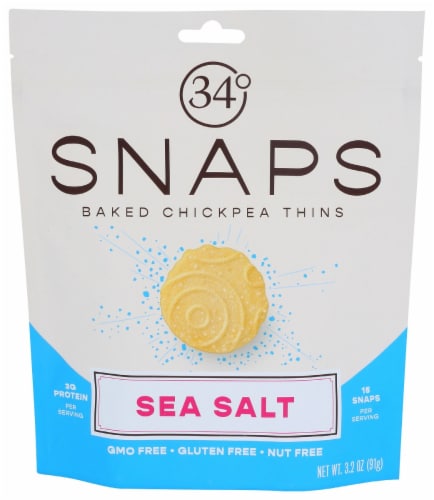 34 Degrees Sea Salt Snaps Perspective: front