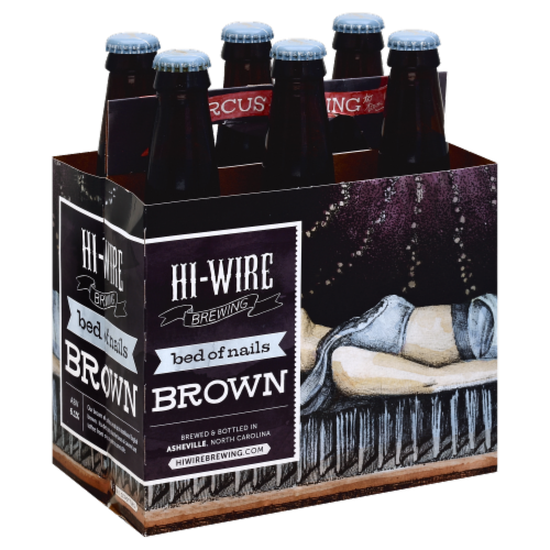 Hi-Wire Brewing Bed of Nails Brown Ale Perspective: front