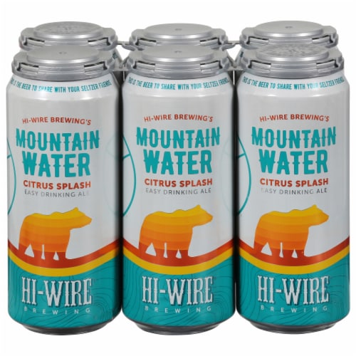 Hi-Wire Mountain Water Citrus Splash Easy Drinking Ale Perspective: front