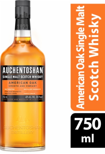 Auchentoshan American Oak Single Malt Scotch Whisky Perspective: front