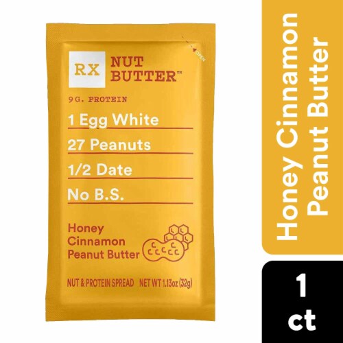 RX Nut Butter Honey Cinnamon Peanut Butter Perspective: front