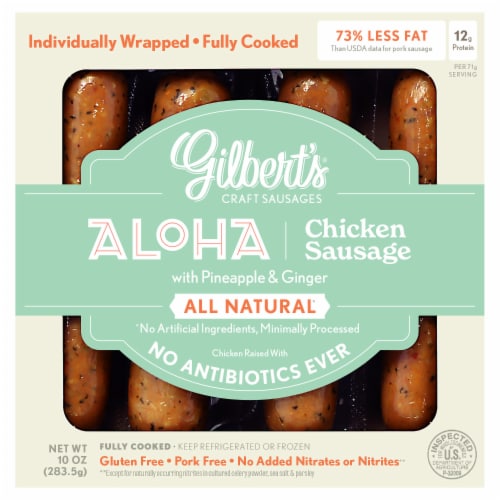 Gilbert’s® All Natural Aloha Pineapple Ginger and Brown Sugar Chicken Sausage