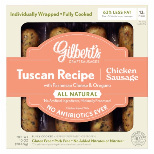 Gilbert’s Craft Sausages Tuscan Recipe Chicken Sausage