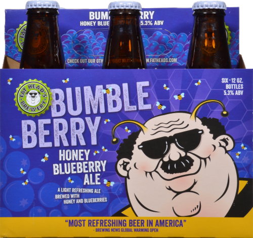 Fat Head's Bumble Berry Honey Blueberry Ale Perspective: front