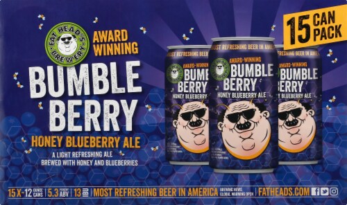 Fat Head's Bumble Berry Honey Blueberry Ale Perspective: front