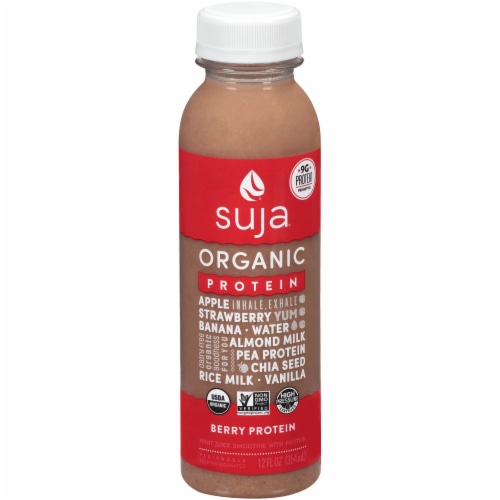 Suja Organic Berry Protein Juice Drink Perspective: front