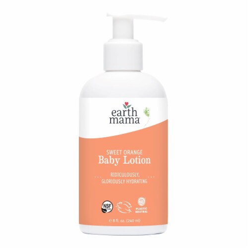 Earth Mama® Sweet Orange Baby Lotion Perspective: front