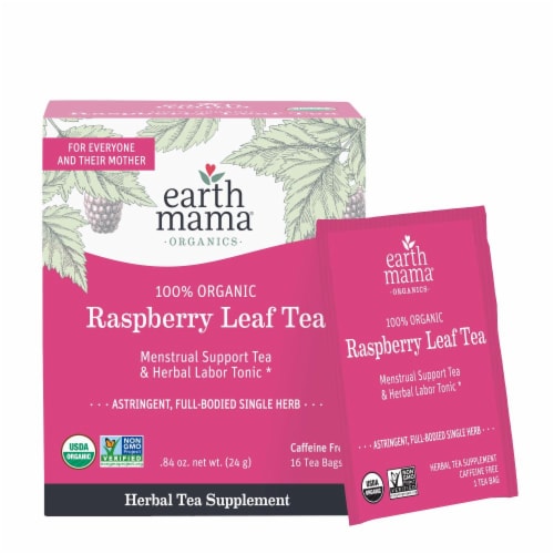 Earth Mama Organic Raspberry Leaf Tea Perspective: front