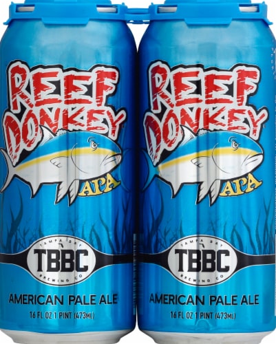 Tampa Bay Brewing Co. Reef Donkey® American Pale Ale Perspective: front