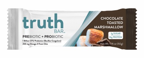 Truth Bar™ Prebiotic + Probiotic Chocolate Toasted Marshmallow Perspective: front