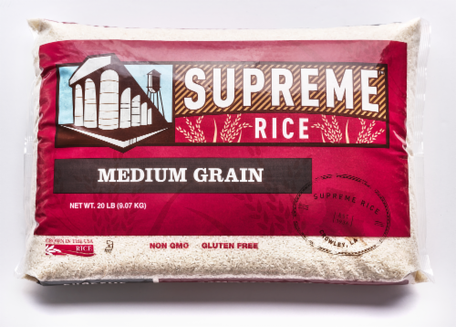 Medium Grain Milled Rice 20LB Perspective: front