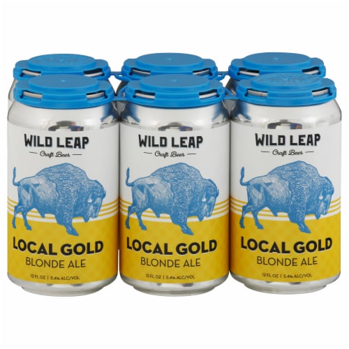 Wild Leap Brew Co. Local Gold Blonde Ale Perspective: front