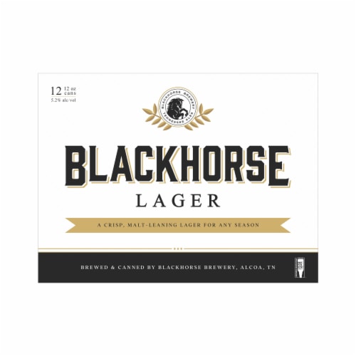 Blackhorse Brewery Lager Perspective: front