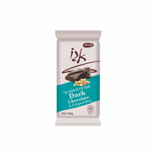 Lieber's Dark Crisp Chocolate Bar Perspective: front