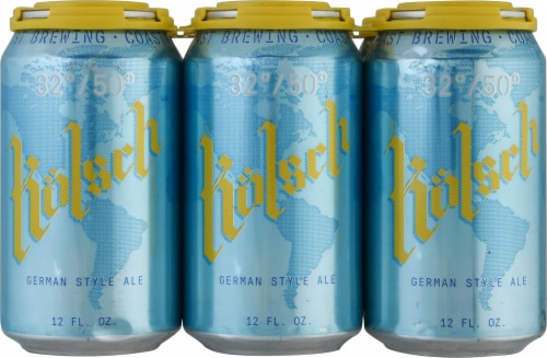 Coast Brewing Co. Kolsh German Style Ale Beer Perspective: front