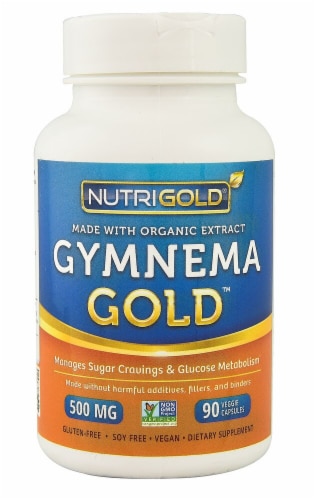 NutriGold Gymnema Gold Veggie Capsules 500mg Perspective: front