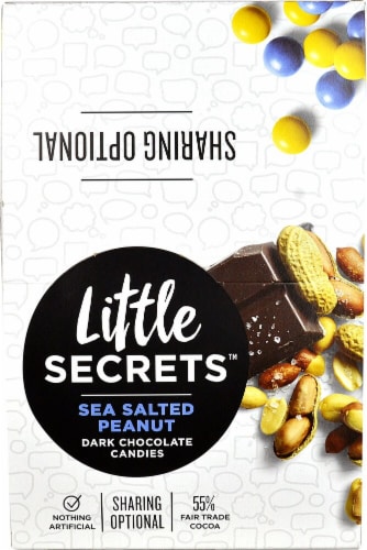 Little Secrets Sea Salted Peanut Dark Chocolate Candies Perspective: front