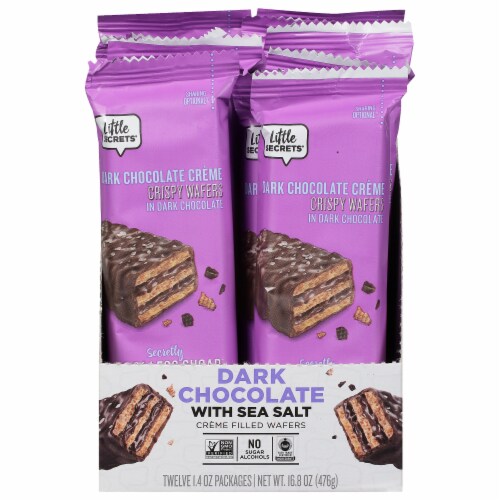 Little Secrets® Dark Chocolate Sea Salt Crispy Wafers, 12 ct / 1.4