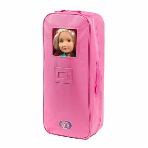 Cinderella USA Doll Travel Case With Bedding and Pillow Perspective: front