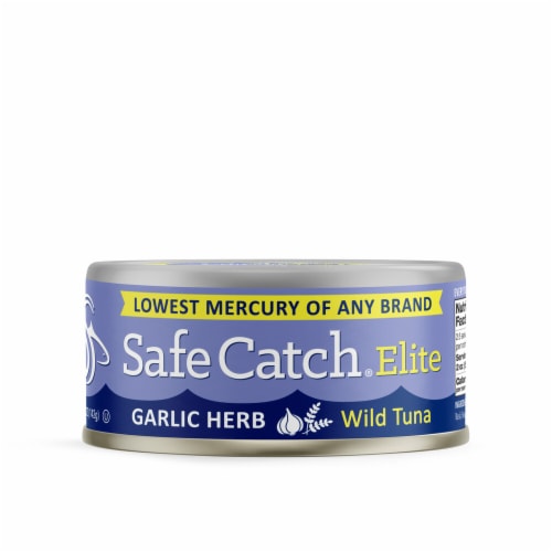 Safe Catch Elite Garlic Herb Wild Tuna Perspective: front